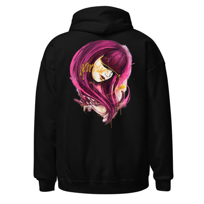 Crimson Veil Hoodie - part of the Graffiti Art Collection from Infinitees