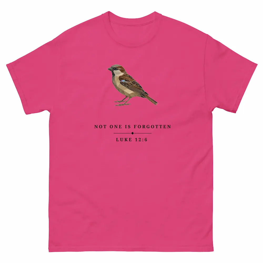 Not One Is Forgotten T Shirt - Luke 12:6