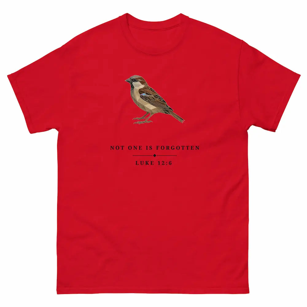 Not One Is Forgotten T Shirt - Luke 12:6